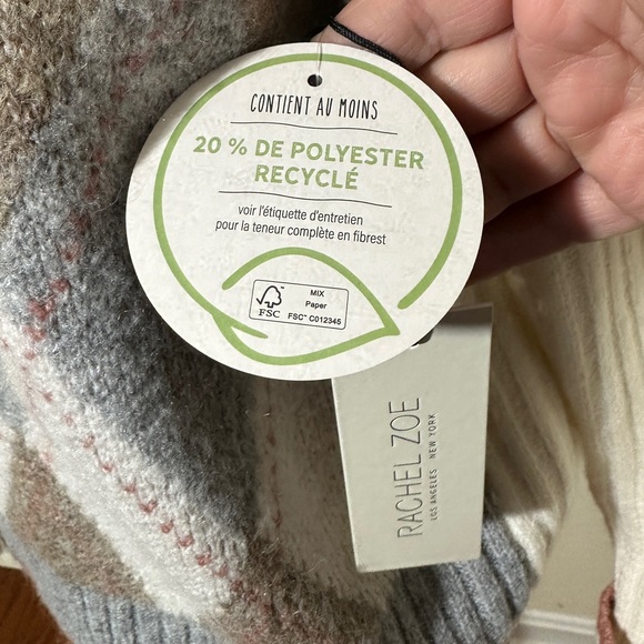 Rachel Zoe Argyle || Woman’s Cardigan sweater over size look Size Xs - Picture 4 of 7